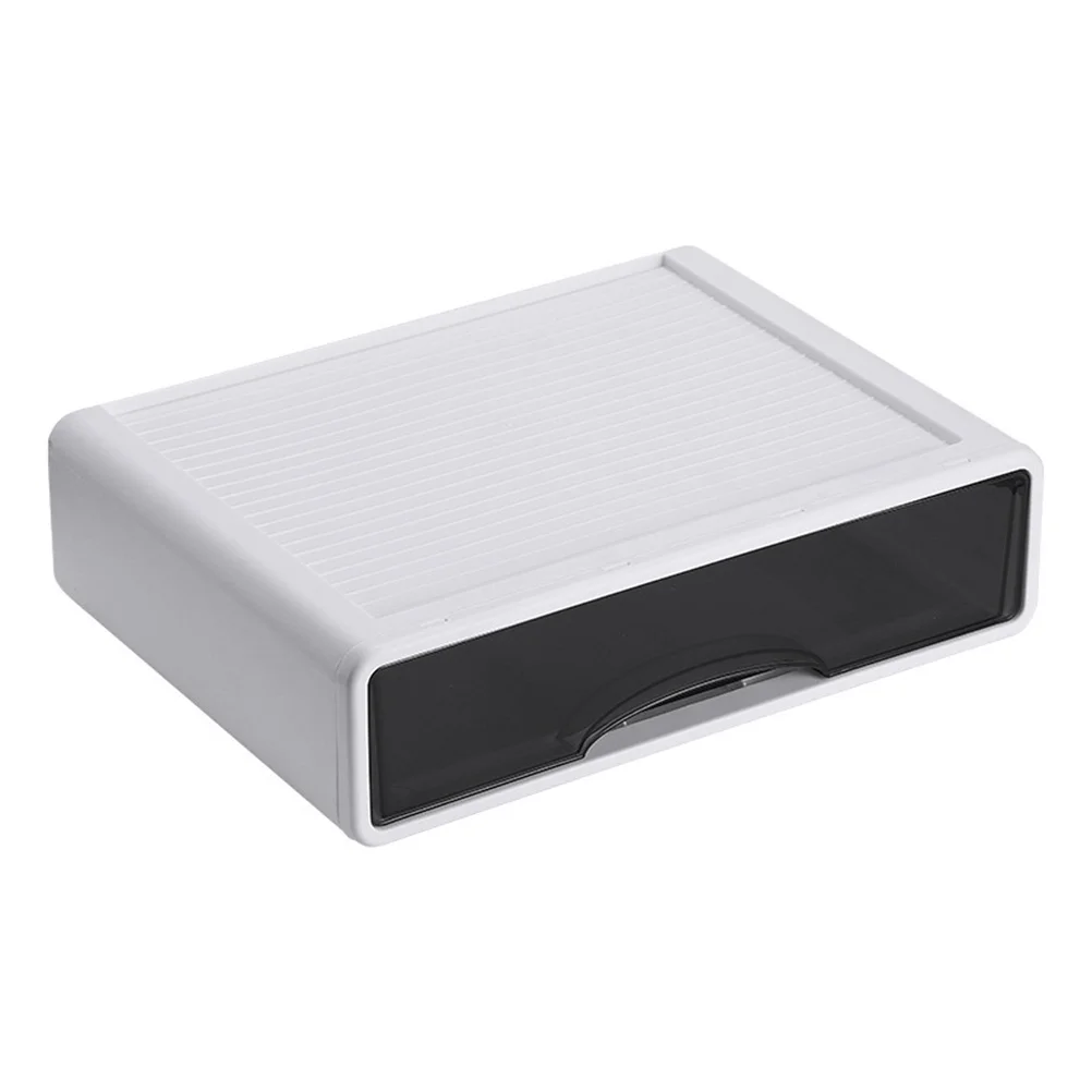 

Desk Storage Box Plastic Sundries Organizer Drawer Container Stackable Organizer