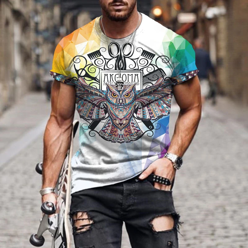 Футболка оверсайз с коротким рукавом и круглым вырезом в стиле ретро |