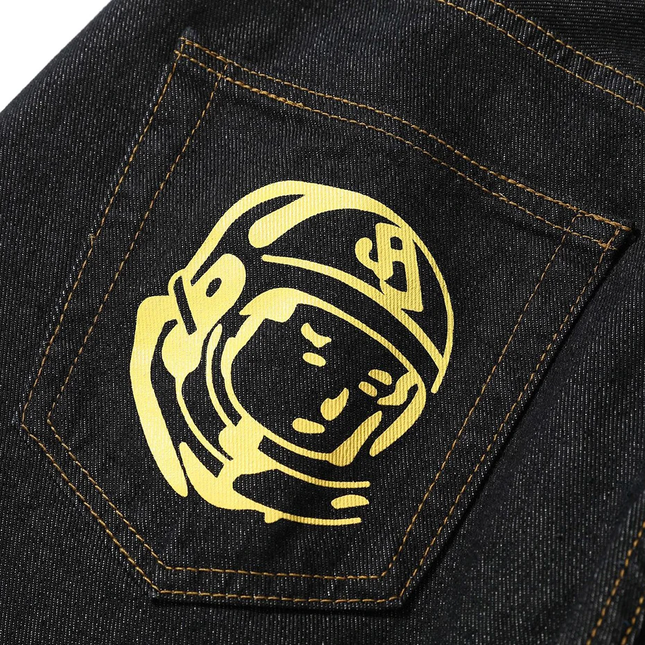 Hip Hop Streetwear Baggy Jeans Dog Printed Loose Straight Denim Pants Men Black Harajuku Jeans Trousers