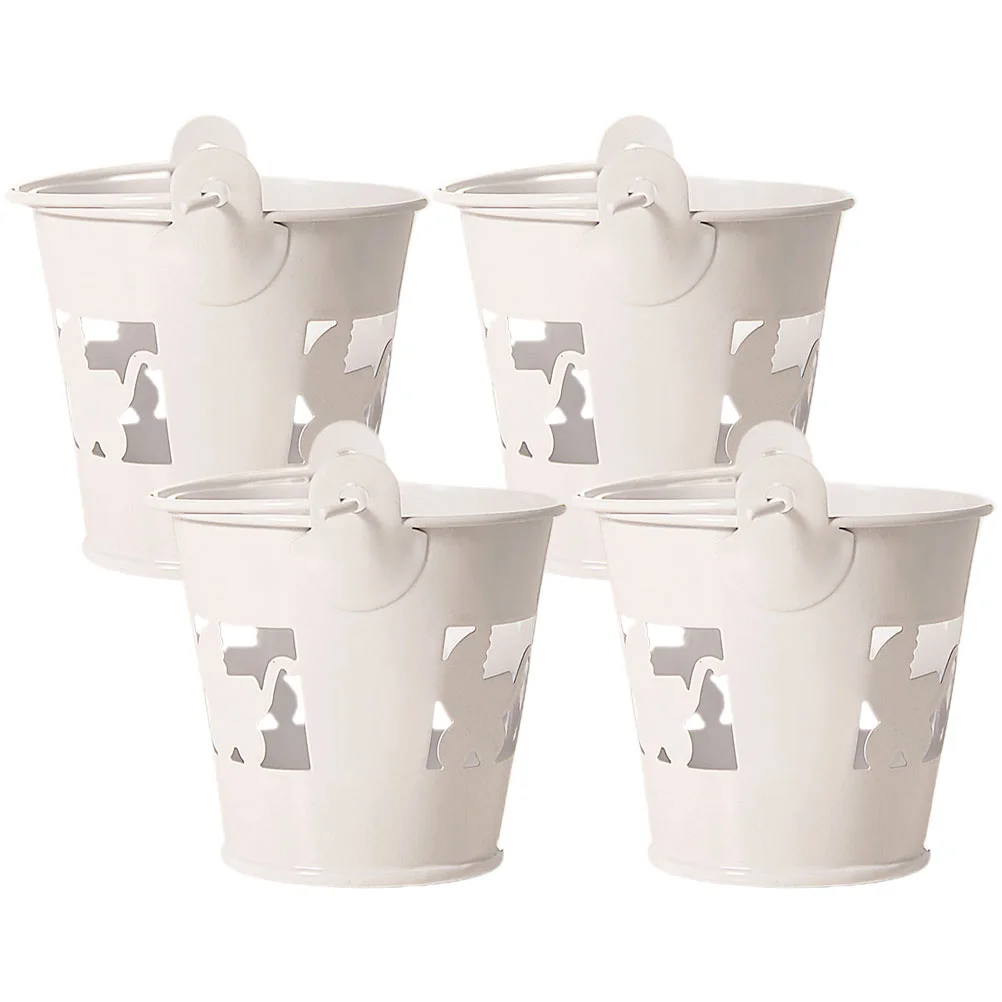 

Bucket Buckets Mini Candy Tinplate Tin Easter Metal Flower Pails Box Party Decorative Planter Toy Pot Favors Sand Serving Beach