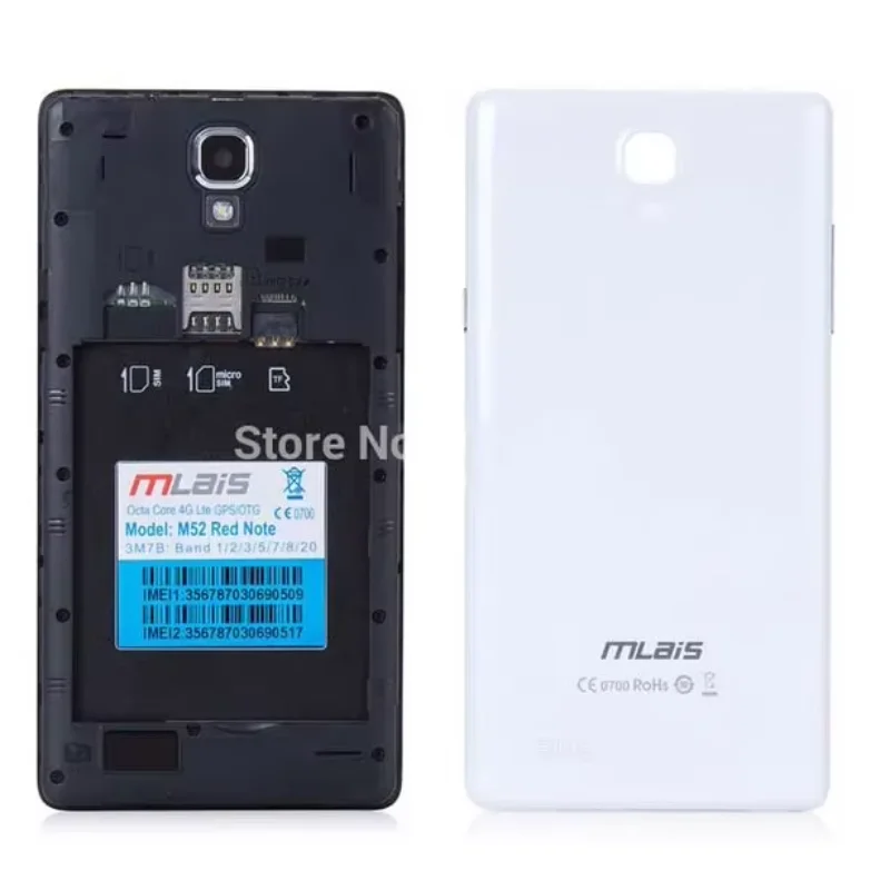 Аккумулятор Mlais M52 3200 мАч для мобильного телефона Red Note 5 дюймов HD MTK6752 Octa Core 4G 0-