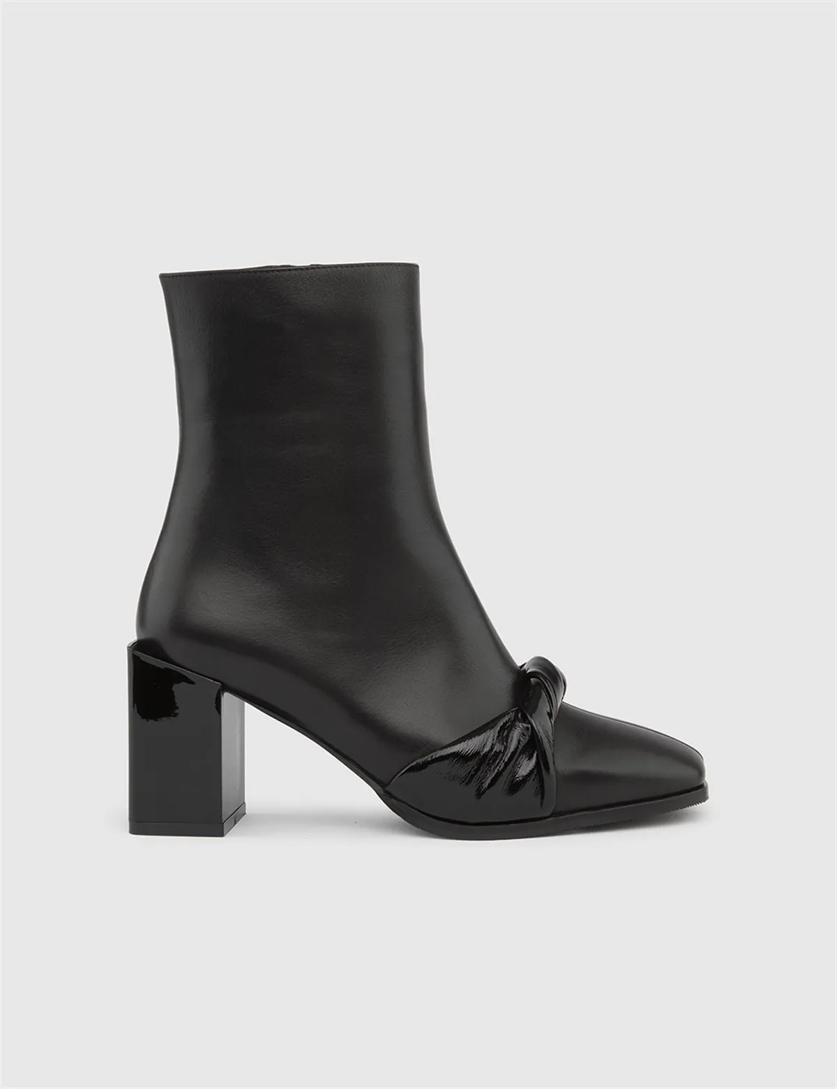 

ILVi-Genuine Leather Handmade Garcia Black Heeled Boot Women's Shoes 2022 Fall/Winter