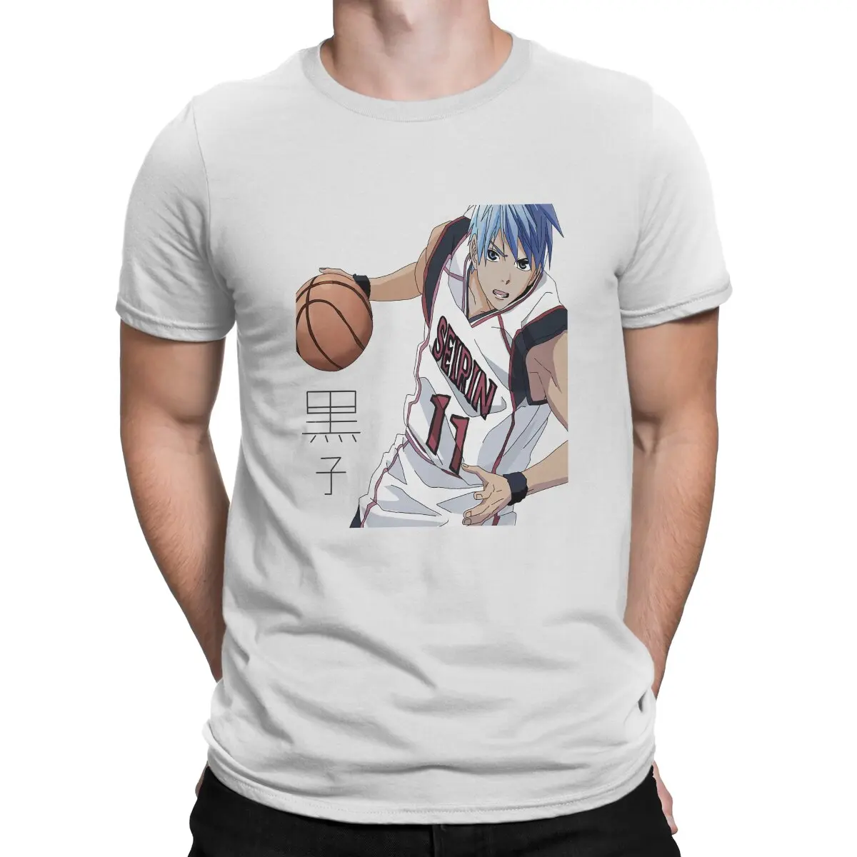 

Sport Essential Round Collar TShirt Kuroko's Basketball Anime Basic Polyester T Shirt Man's Tops