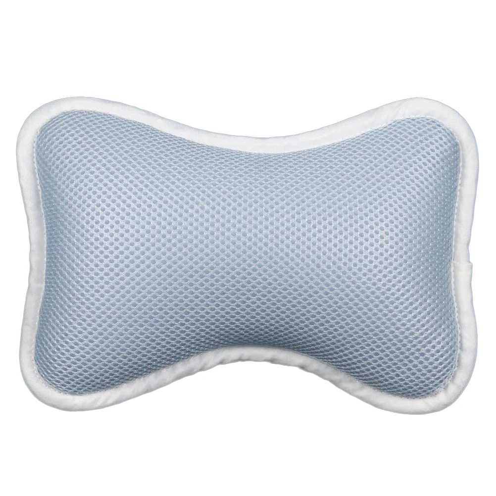 

1 шт. Нескользящая подушка для ванны с присосками, опора для головы, подушка для спа, подушка для поддержки шеи и плеч (голубая)