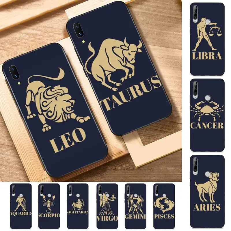 

Twelve constellations Phone Case for Huawei Y 6 9 7 5 8s prime 2019 2018 enjoy 7 plus