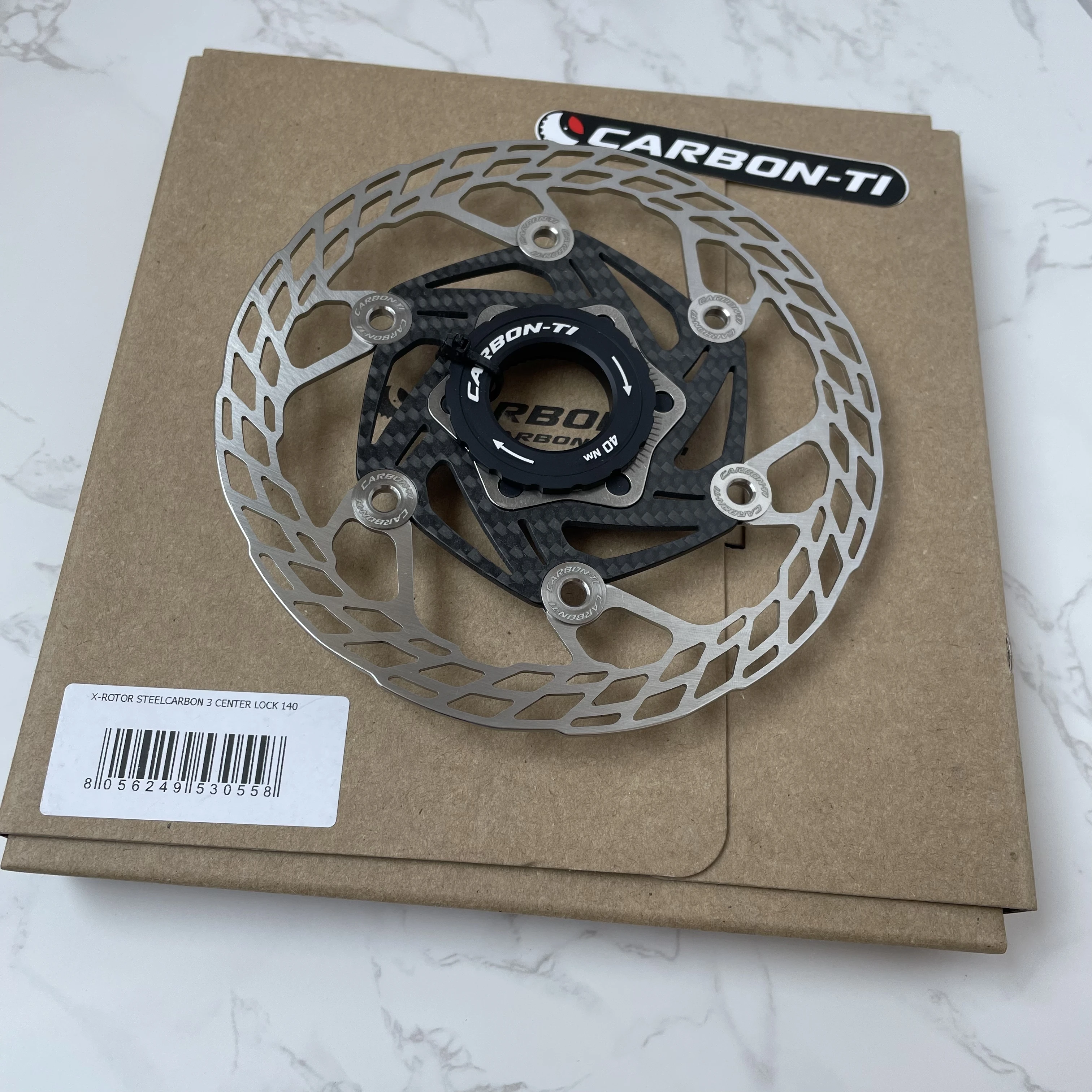 CARBON-TI X-Rotor SteelCarbon 3 140/160/180 мм центральный замок стальная поверхность торможения