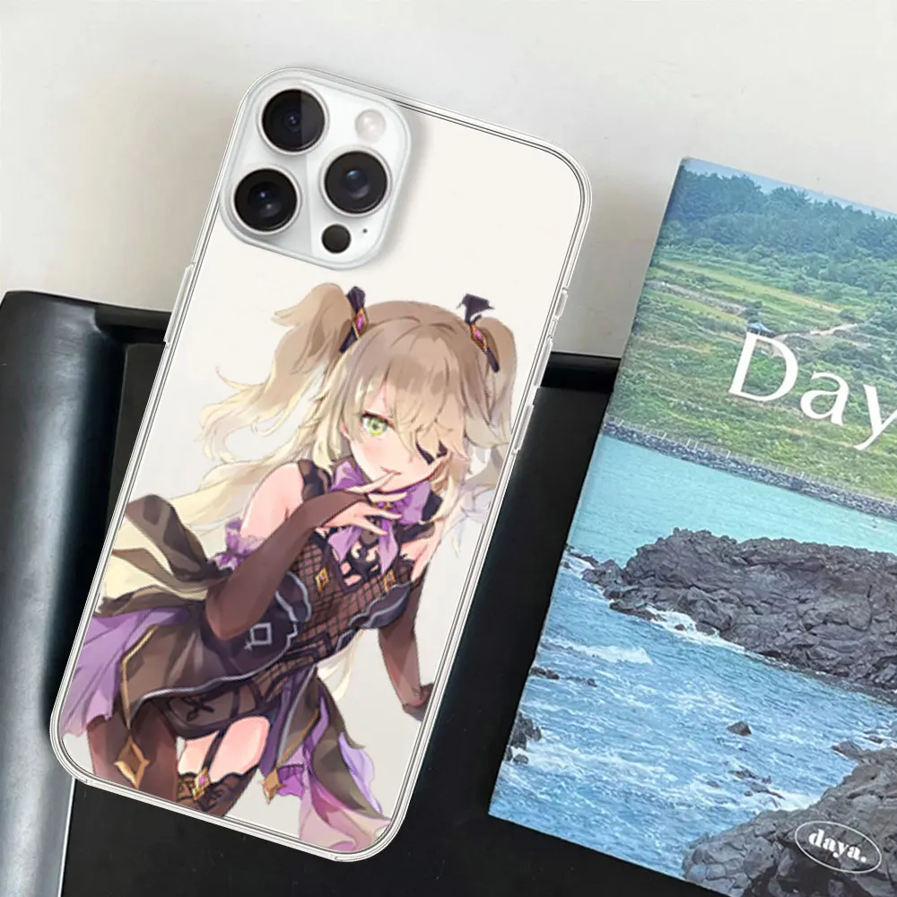 Чехол для телефона iPhone 12 11 13 14 15 16 F-Fischl Game Von L-Luftschloss N-Narfidort Max Pro Plus прозрачный