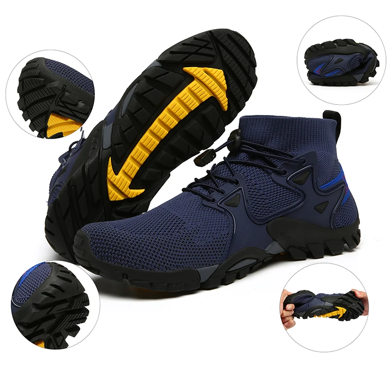 Mens Wading Shoes Summer Aqua Shoe Women Mesh Mountain Climbing Water Shoes Hiking Quick-Dry Seaside Sneakers