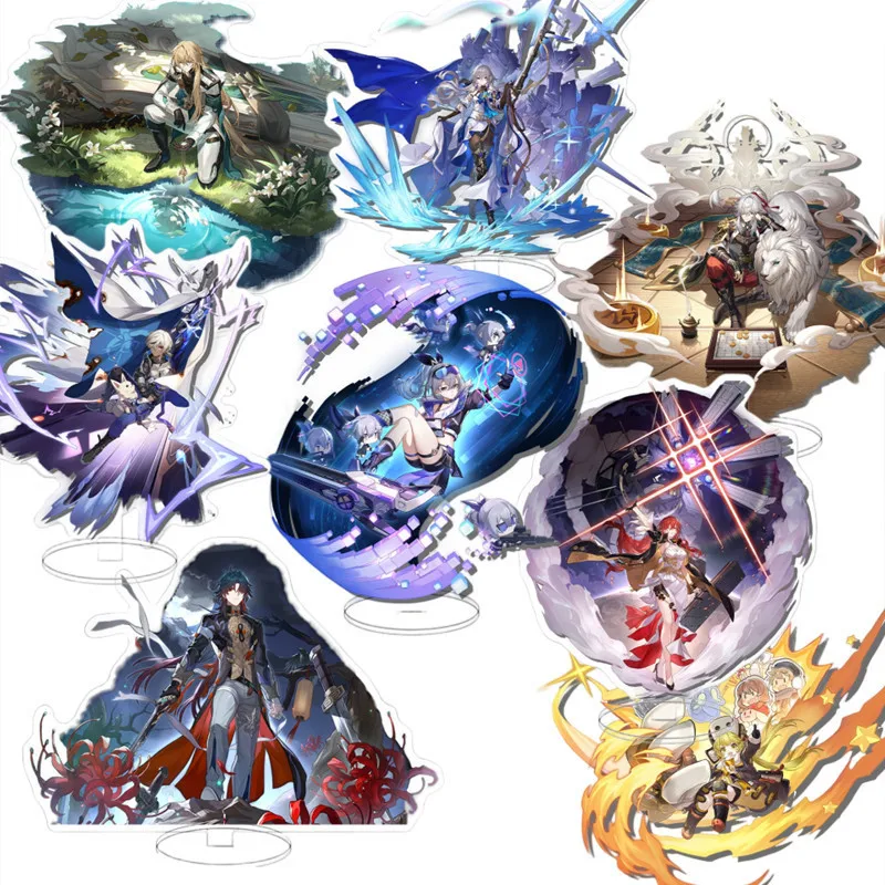 

Honkai: Star Rail Anime Game Figure March 7th Bailu Action Stand Modle Plate Prop Cosplay Accessories Fans Collection Gifts