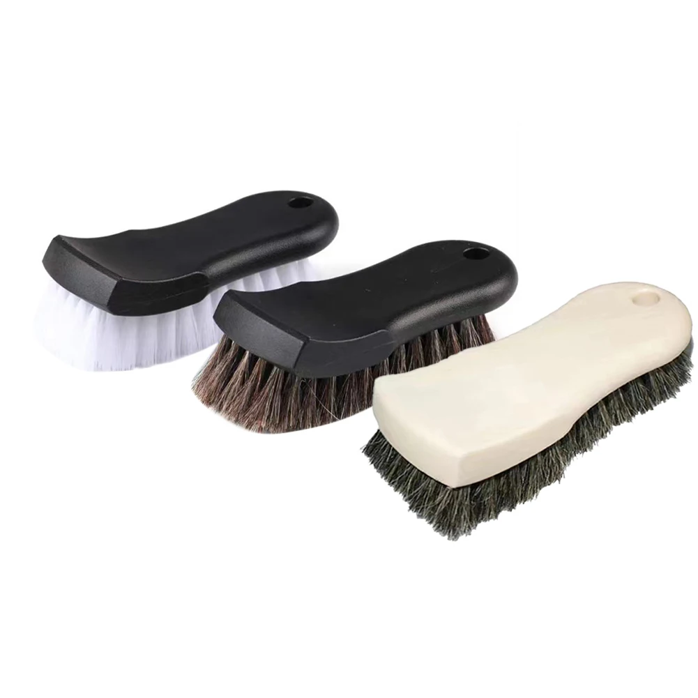 

Car Detailing Brush Soft Horsehair Brush Car Cleaning Detailing Tool Leather Seat Dashboard Interior Washing Tool Car Wash Brush