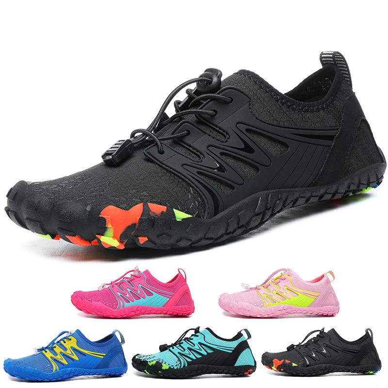 

New Wading Shoes Men And Women Outdoor Barefoot Beach Shoes Mon-Slip Breathable Upstream Shoes Quick-Drying Water Sports Shoes