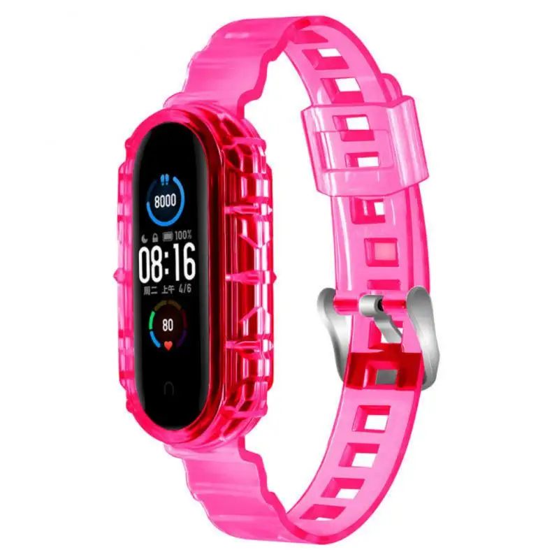 

Silicone Tpu Resin Strap Transparent Bracelet For Xiaomi Mi Band 7/6/5/4/3 Wristband Strap For Xiaomi Miband 7/6/5/4/3