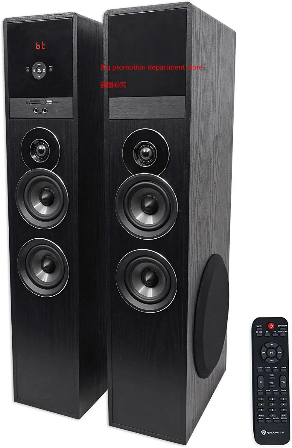Новинка низкая цена Rockville TM80B черная Система домашнего кинотеатра колонки 8