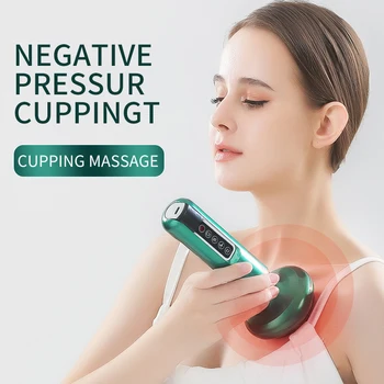 Tricolor Electric Massager GuaSha Anti Cellulite Vacuum Suction Cup  Beauty Health Scraping Infrared Heat Slimming Massage Thera 1