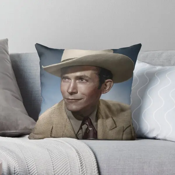 

Country Legend Hank Williams Printing Throw Pillow Cover Waist Square Bedroom Throw Hotel Case Wedding Home Pillows not include