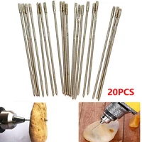 20pcs 1mm diamond coated lapidary drill bits solid bits needle for jewelry ceramic agate jade amber crystal drilling tool