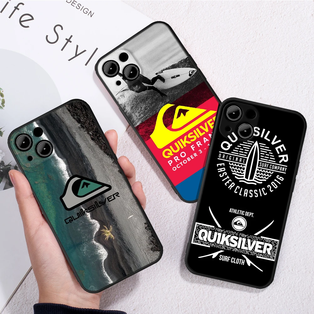 

phone Surf And Skate board Quik silver case For pixel iPhone 13 12 mini 11 pro xs max X XR 5 6 7 8 plus A Silicone soft shell