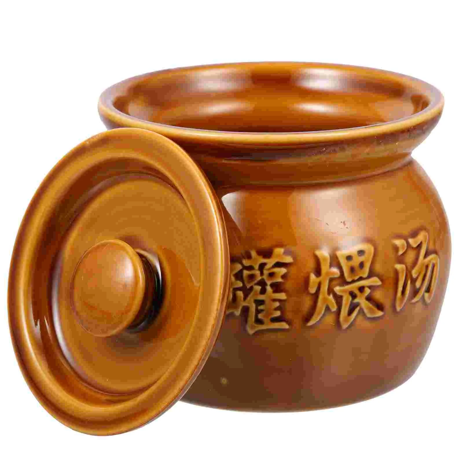 

Crock Ceramic Soup Jar Kitchen Tableware Mini Clay Pots Household Home Cooking Onion Exquisite Bowl Stewed