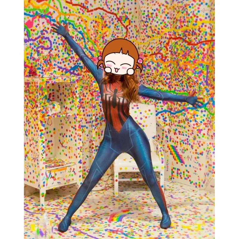 Хэллоуин для женщин и девочек костюм косплея зентай боди взрослых детей вечерние