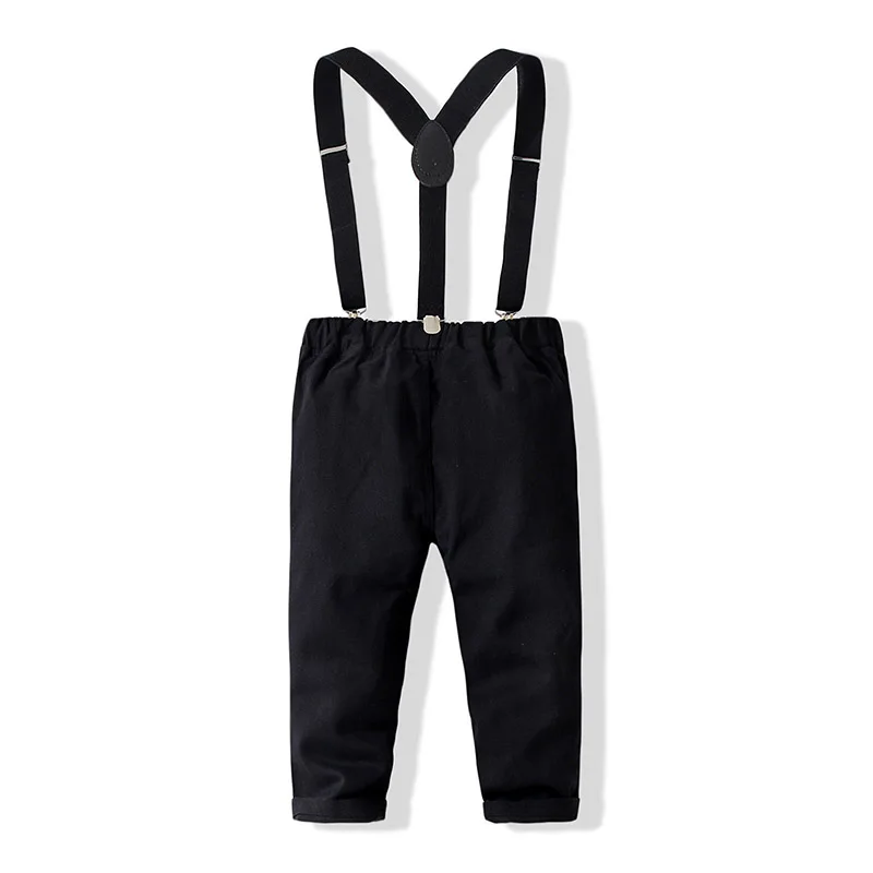 

2 шт., клетчатая рубашка с длинным рукавом и брюки на подтяжках