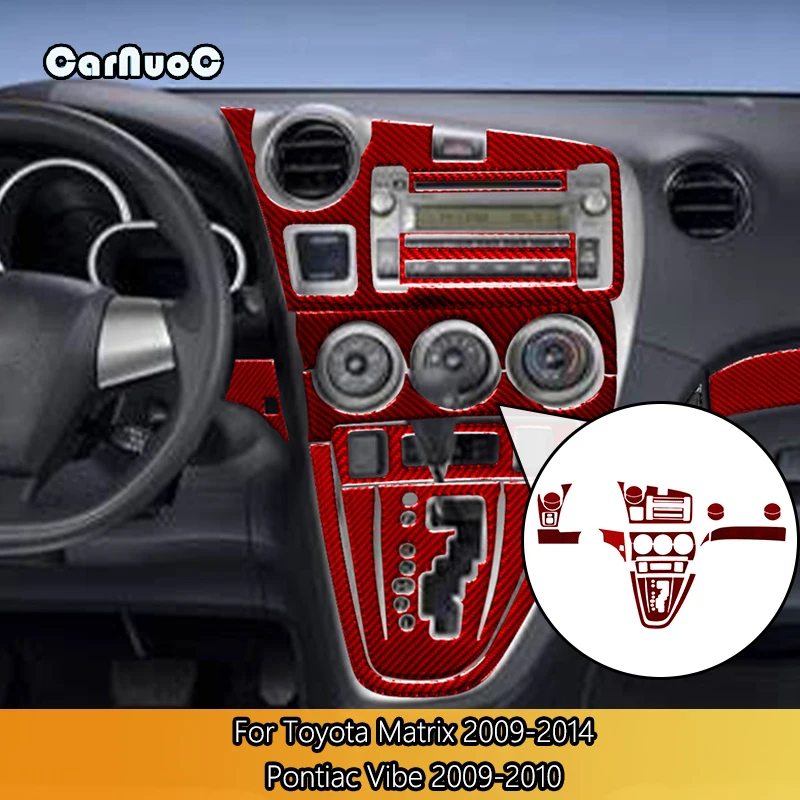 Красная наклейка из углеродного волокна для интерьера крыла Toyota Matrix 2009-2014 Pontiac Vibe
