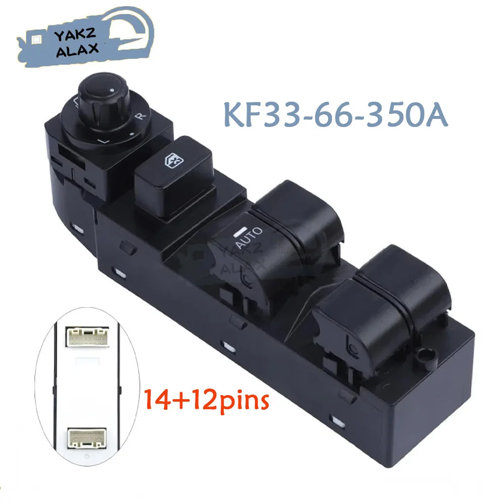 

Передняя левая электрическая главная кнопка управления стеклоподъемником для Mazda CX-5 KF33-66-350A 2012-2020 годов, автомобильные аксессуары