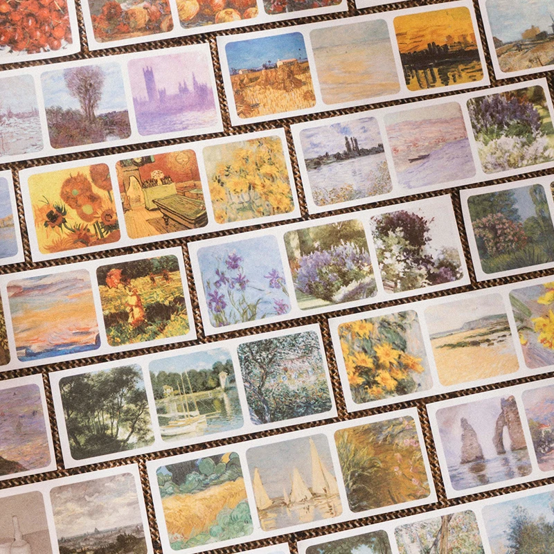 

20pcs/pack Ins Landscape Stickers Journaling Stationery DIY Scrapbooking Collage Diary Supplies Aesthetics Decor Sticker