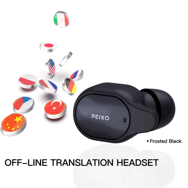 

Новинка 2022, наушники с переводчиком, 50 + языков, мгновенный перевод, умный голосовой переводчик, беспроводные наушники с Bluetooth переводчиком