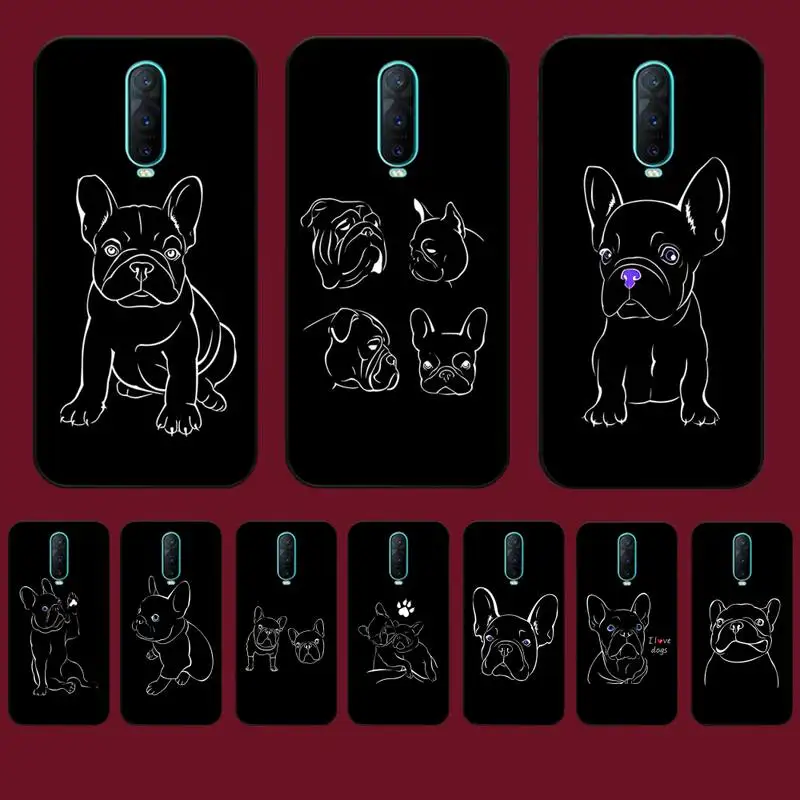 

French Bulldog Phone Case for Vivo Y91C Y11 17 19 17 67 81 Oppo A9 2020 Realme c3