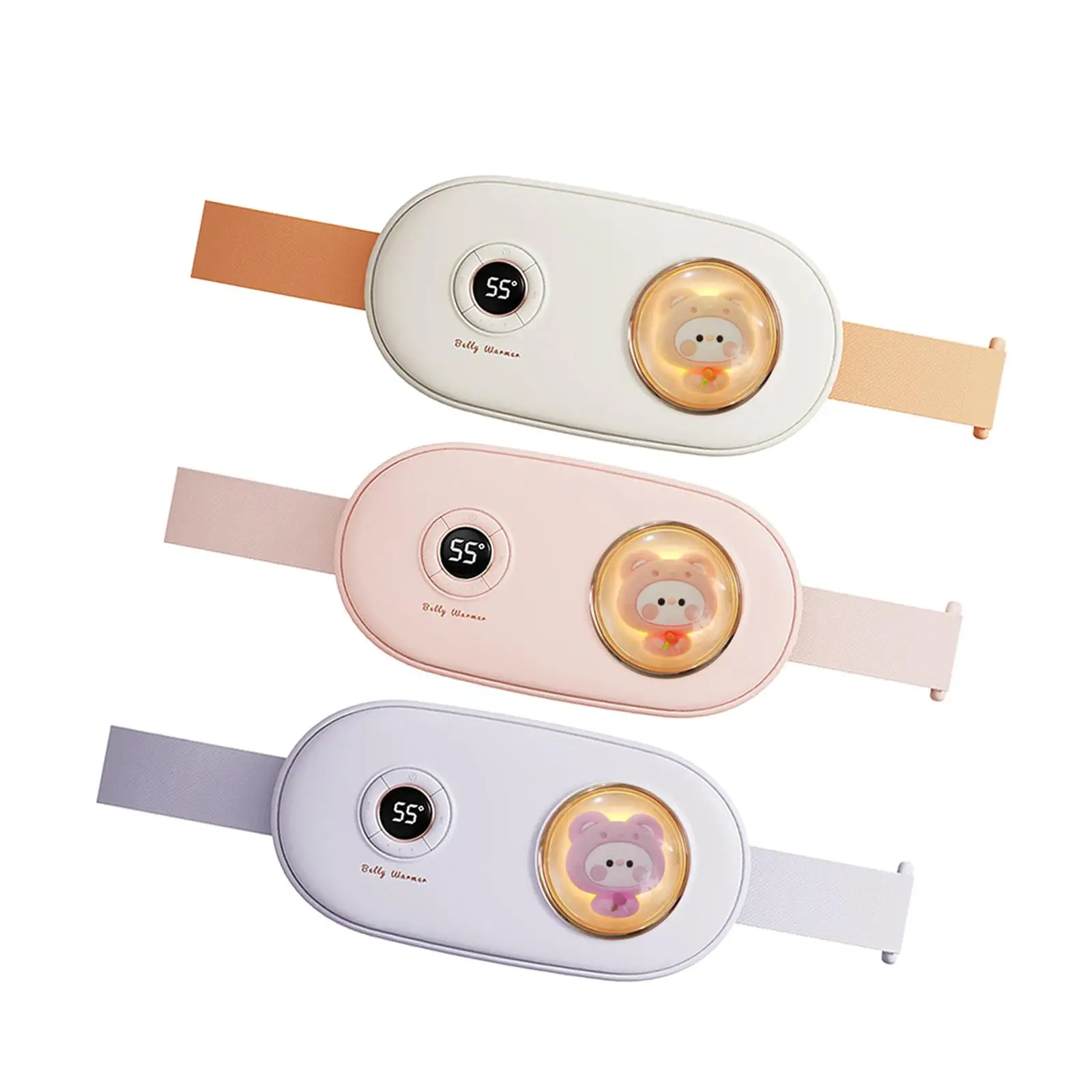 

Electric Heating Pad Portable 3 Heat Levels Waist Belt Device for Home Outdoor Travel
