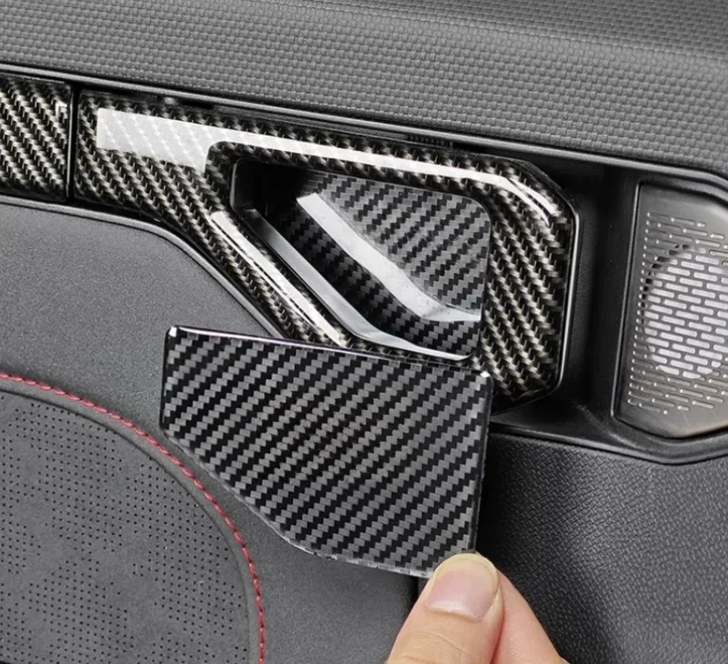 Новый! Автомобильная наклейка на внутренняя дверная чаша из углеродного волокна