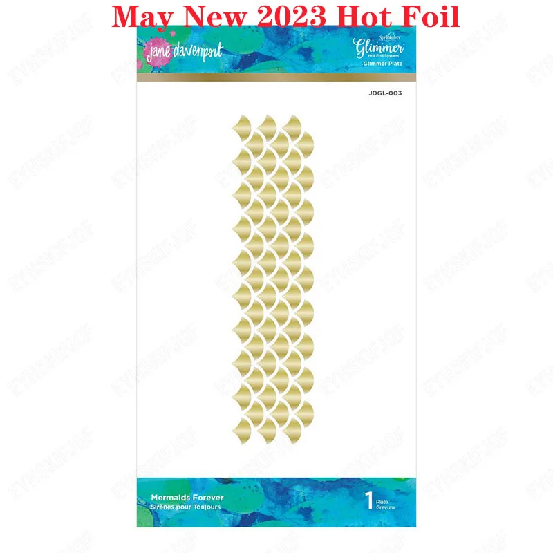 

Mermaids Forever 2023 New Metal Cutting Hot Foil Scrapbooking Make Photo Album Card Diy Paper Embossing Craft Supplies