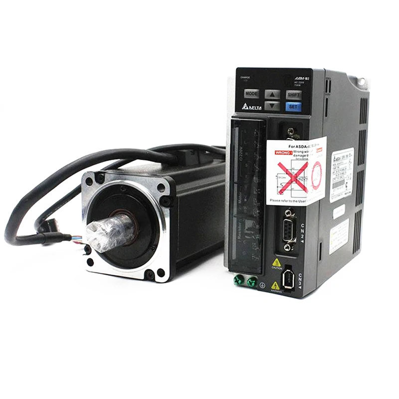 

Delta AC Servo 400 Вт комплект привода двигателя B2 0.4KW 1.27NM 3000 об/мин 60 мм ASD-B2-0421-B ECMA-C20604RS с кабелем 3M