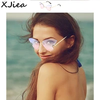 xjiea butterfly sunglasses for women fashion 2022designer luxuri brand decorative glassescreative streetwear oculos de sol