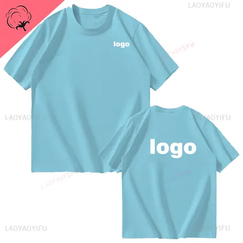 Футболка для отдыха с принтом на заказ, женская футболка в стиле Харадзюку, самодельная футболка с фото или логотипом, Модная хлопковая футболка на заказ для мужчин, 13 цветов