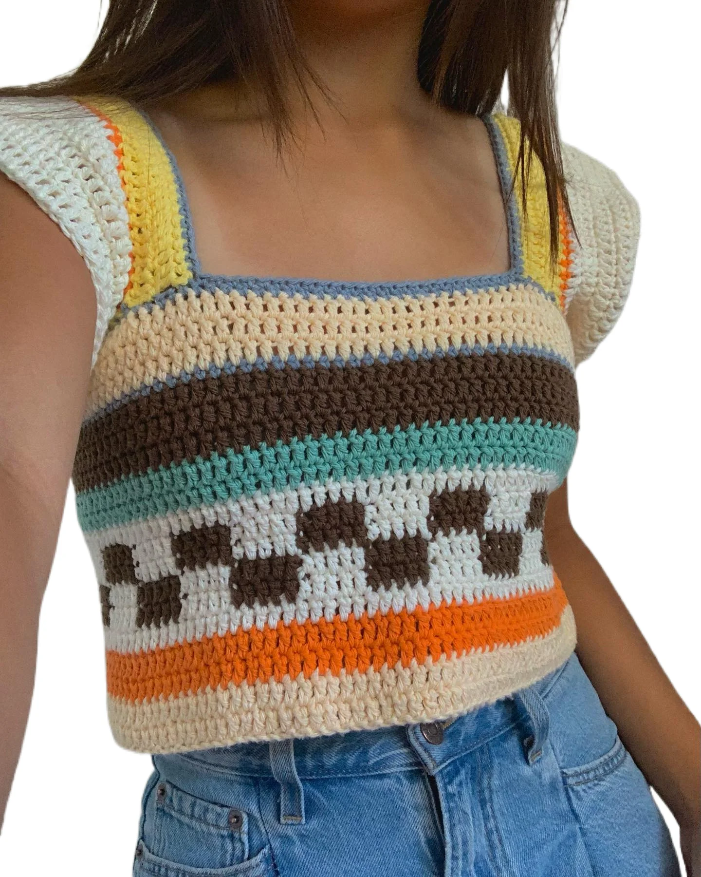 

Женский трикотажный жилет y2k, облегающие майки контрастных цветов без рукавов с квадратным вырезом, уличная одежда