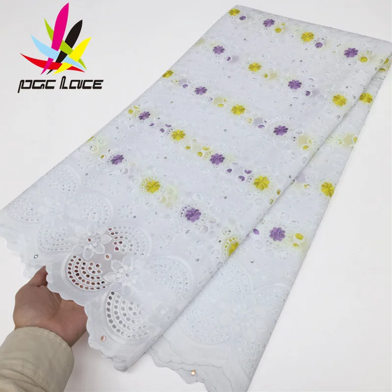 

PGC Swiss Voile Lace In Switzerland Nigerian French Mesh Fabric Sew 2023 High Quality African White Dry Lace Embroidery Fabric
