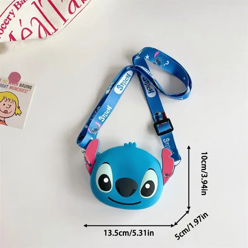 Силиконовая сумка Disney мультяшная аниме-фигурка на плечо Lilo &amp Stitch Kawaii детские