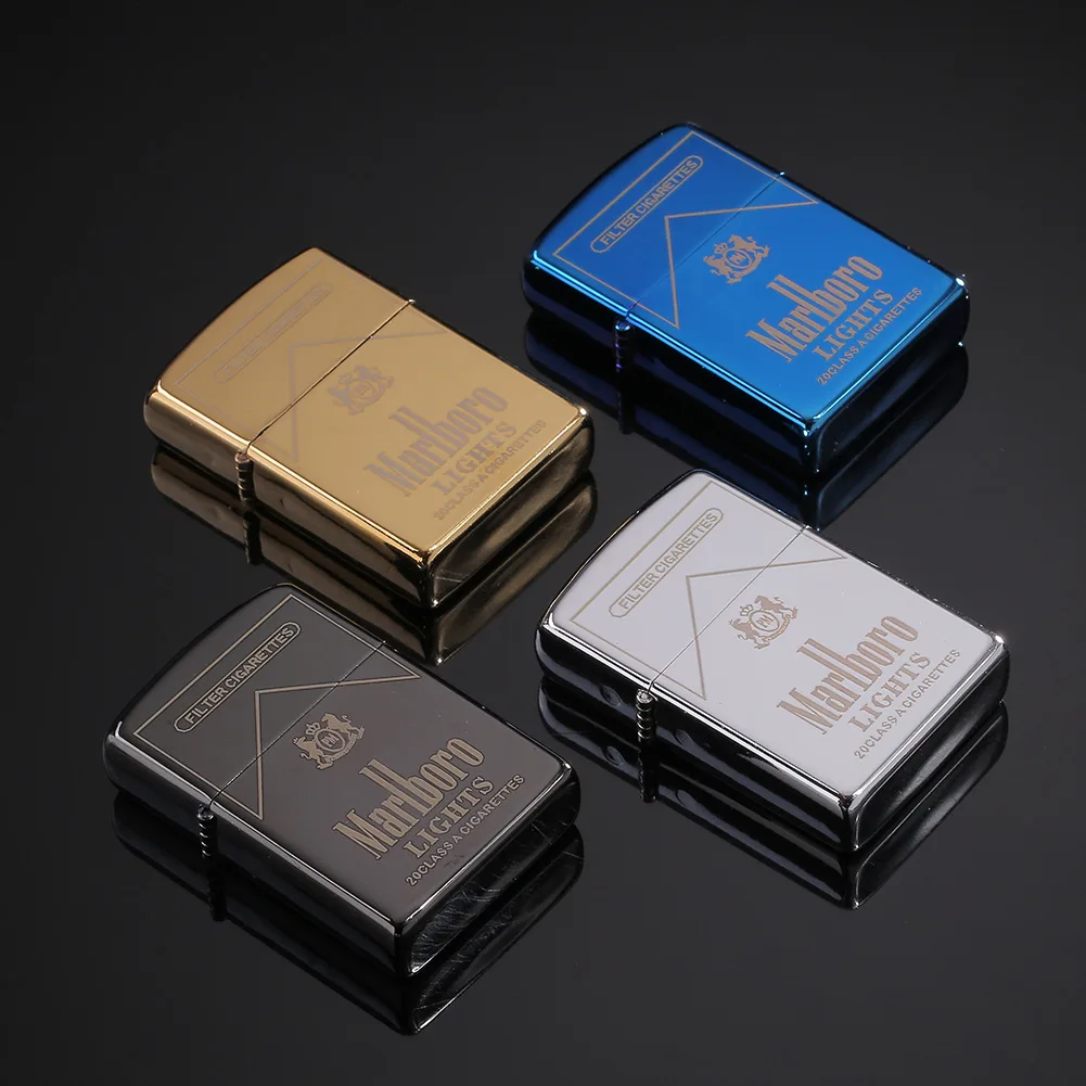 

Kerosene Lighter Windproof Metal Retro Grinding Wheel Lighter Christmas Gift Cigarette Accessories