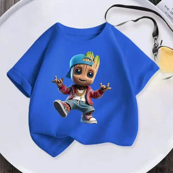 Детская футбольная рубашка из полиэстера с короткими рукавами и милым