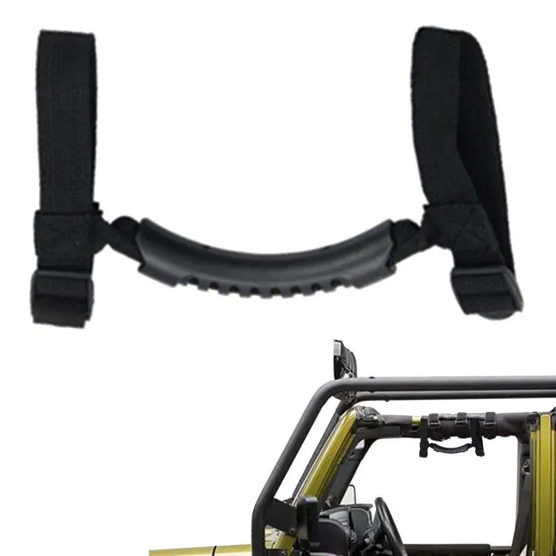 

Рулонная рукоятка Jeeps, Нескользящие ручки захвата для Jeeps Wranglers, модифицированный нейлоновый шнур, стоячая помощь, безопасная ручка Atv