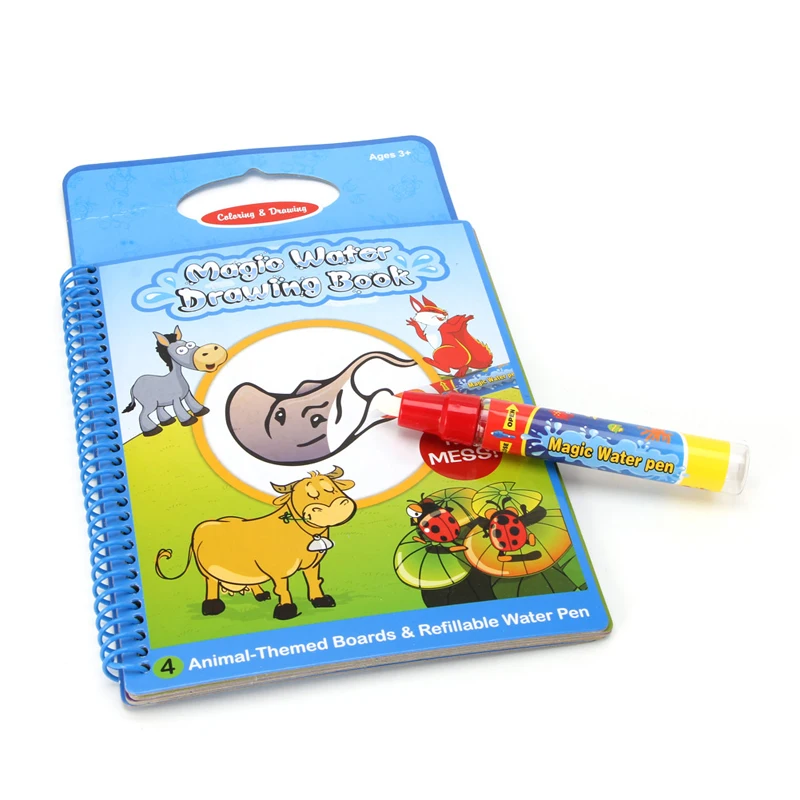 

Цветная Акварельная игрушка для рисования, граффити, мультяшное аниме, Волшебная книга акварельного цвета