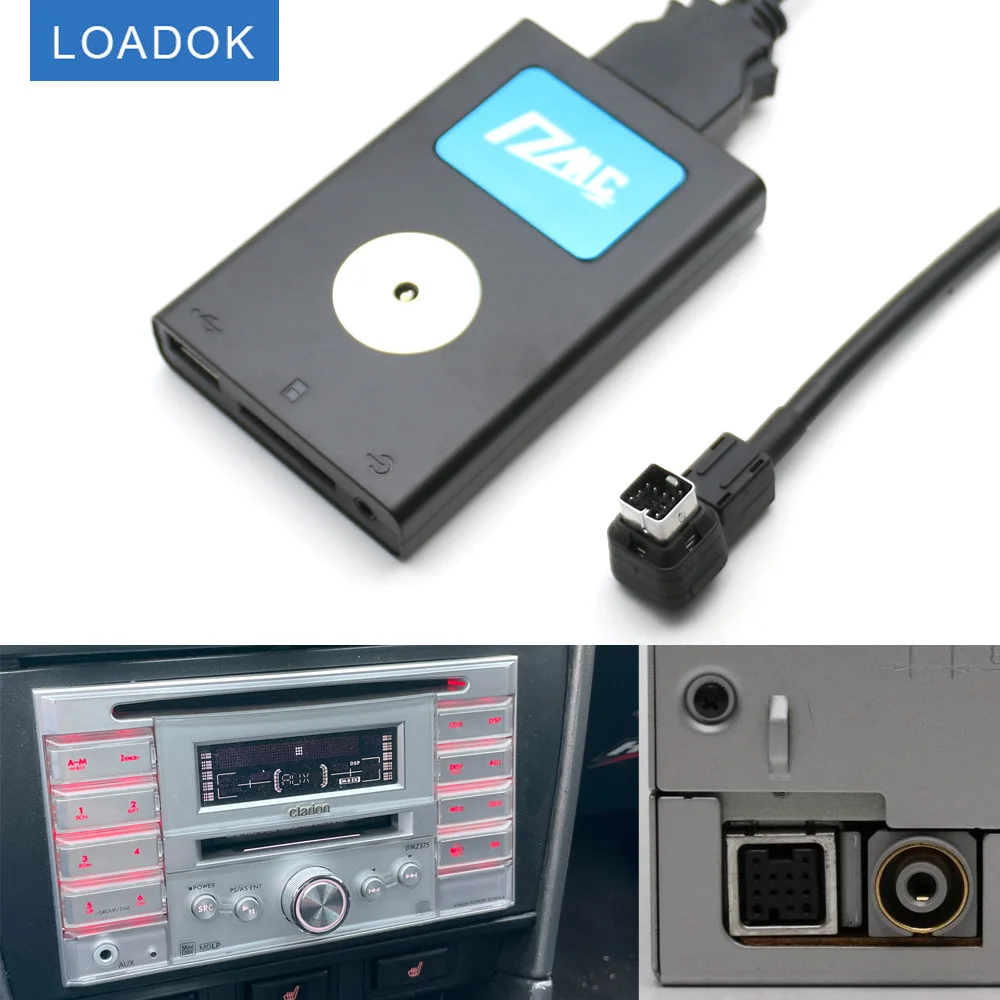 

Car Digital Changer Bluetooth-compatible USB 3.0 SD AUX Adapter for Suzuki Swift Jimny Vitara with Ce-NET for Clarion CD Head