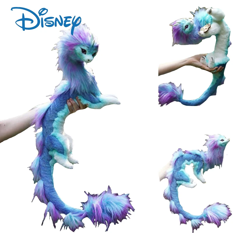 

50cm Disney Cute Rainbow Sisu Dragon Plush Toy Raya and The Last Dragon Toys Soft Stuffed Animal Kawaii Dolls Birthday Present