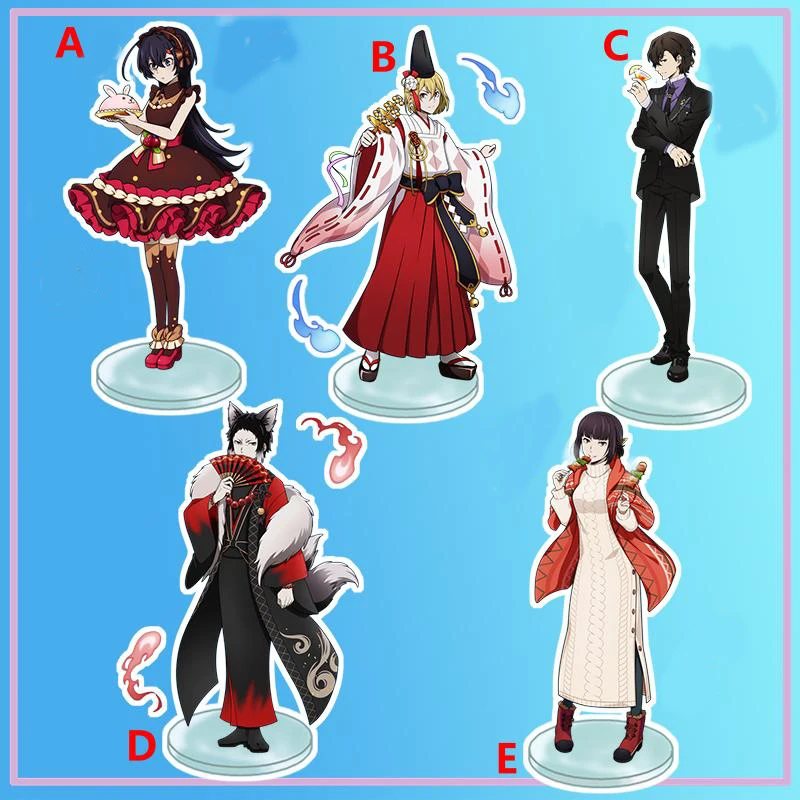 

Anime Stand Bungo Stray Dogs Akutagawa Ryuunosuke Tanizaki Naomi Acrylic Figure Display desktop decoration 15cm