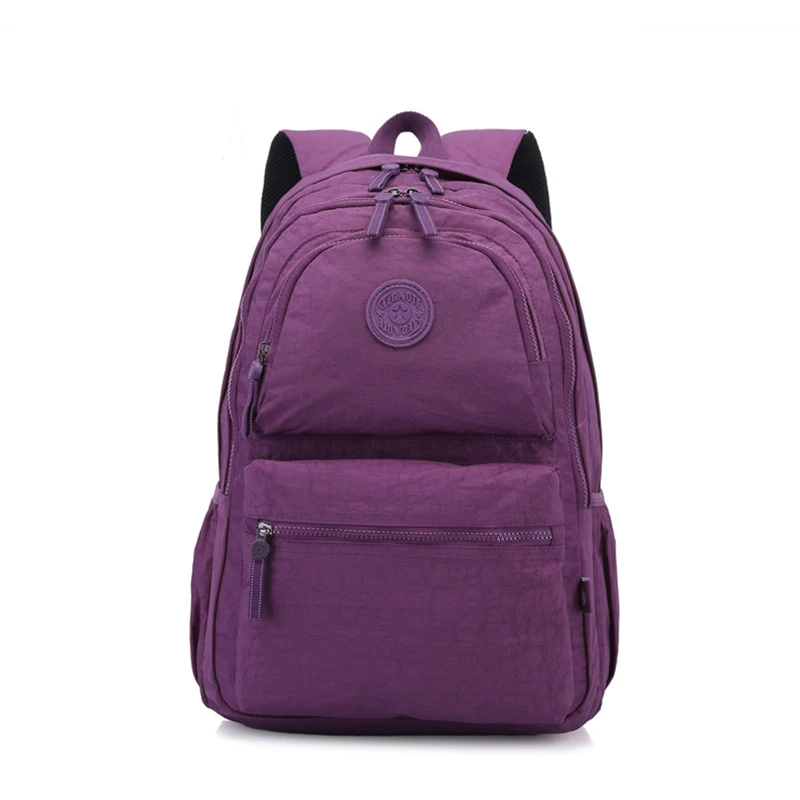 

High Quality A4 Large Capacity 15.6'' Laptop Men Women Backpack Waterproof Stylish Schoolbag Travel Bag Blue Black Purple M0990