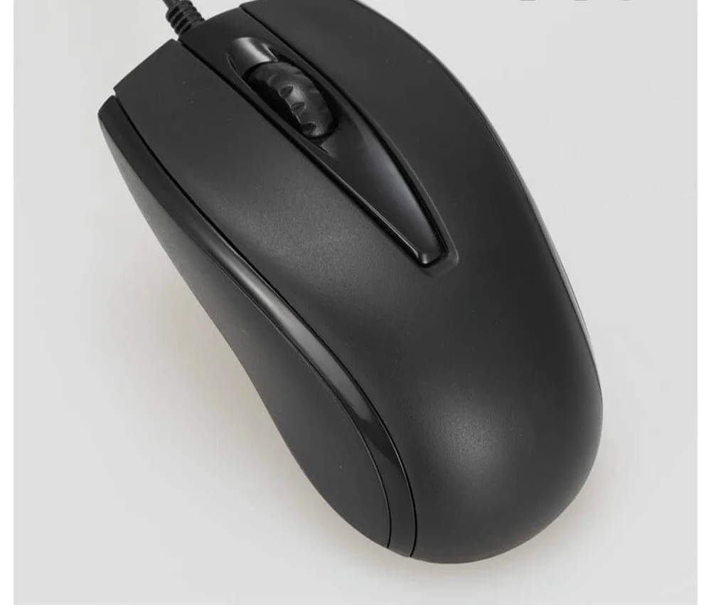 

BLACK COLOR USB 1000 DPI Wired Mini Optical Mouse.