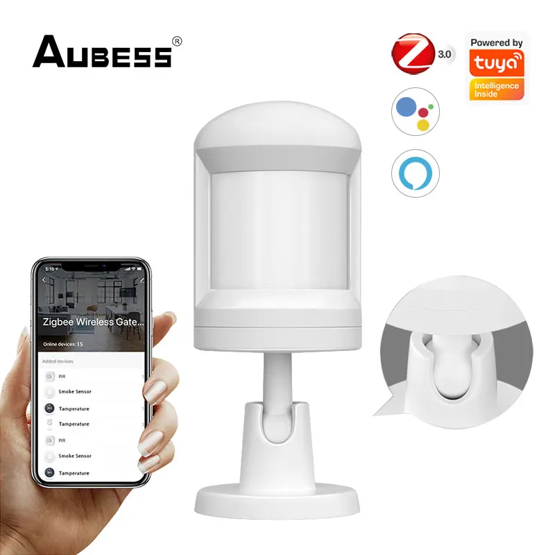 

Tenky Zigbee Smart MINI PIR Motion Detector Sensor Tuya Home Security Protection Smart Life Wireless Remote Status Monitor