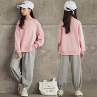 girls suit sweatshirts pants cotton 2pcssets%c2%a02022 spring autumn thicken high quality sports sets kid baby children clothing