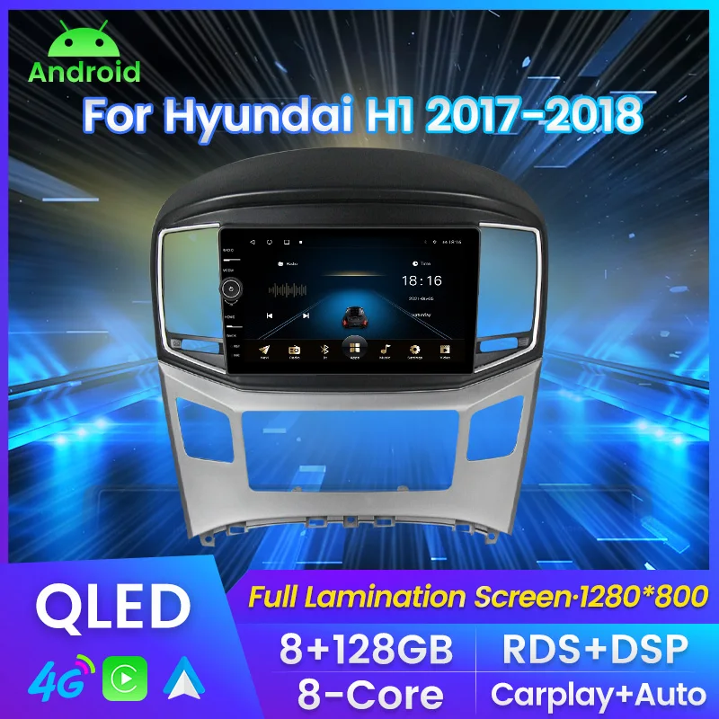 

Автомагнитола 2DIN на Android 11 для Hyundai H1 2017-2018, мультимедийный видеоплеер с GPS, автомобильный вентилятор охлаждения для carplay, автомобильная стере...